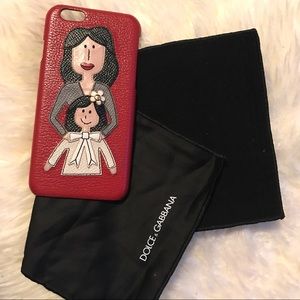 Dolce Gabbana iPhone 6 Mama and Child Red Case
